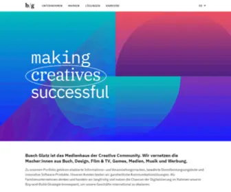 Buschgroup.com(Making creatives successful) Screenshot