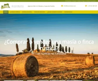 Buscomasia.com(Immobiliària masies catalunya) Screenshot