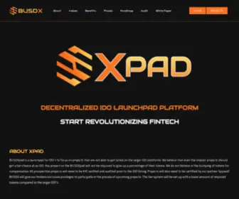 BusdXpad.com(Start Revolutionizing Fintech) Screenshot