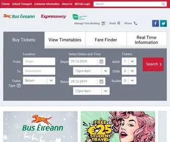 Buseireann.ie(Bus Éireann) Screenshot