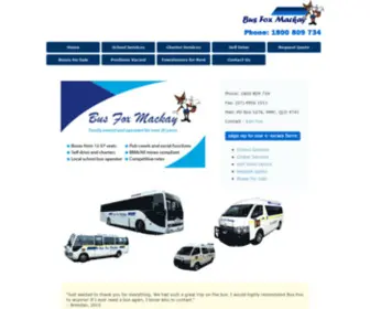 Busfox.com.au(Bus Fox Mackay) Screenshot