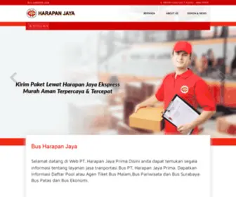 Busharapanjaya.com(Bus Harapan Jaya) Screenshot