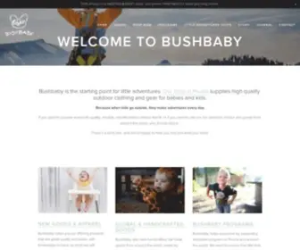 Bushbaby.co( Children's Outdoor Clothing and Gear) Screenshot