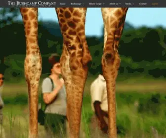 Bushcampcompany.com(African Safari) Screenshot