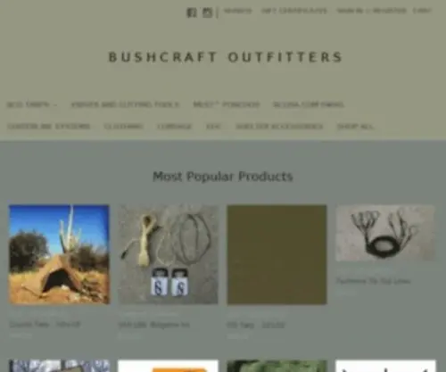 Bushcraftoutfitters.com(Bushcraft Outfitters) Screenshot