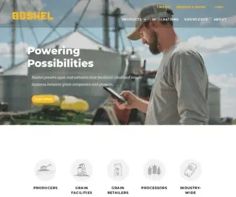 Bushelpowered.com(Bushel is a software developer for the agriculture industry) Screenshot