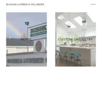 Bushkalumber.com(Bushka Lumber & Millwork) Screenshot