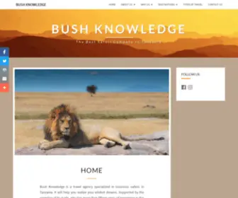 Bushknowledge.com(The best safari company in Tanzania) Screenshot