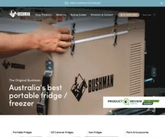 Bushman.com.au(Bushman Fridges) Screenshot
