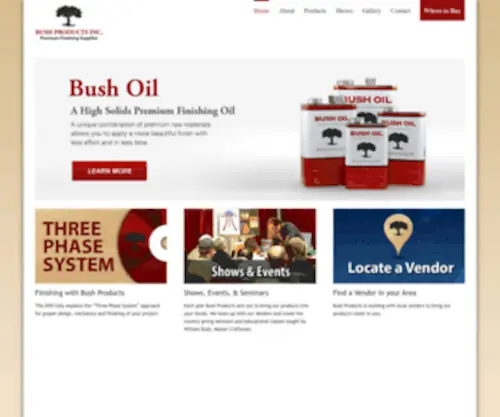Bushproducts.com(Bush Products Inc) Screenshot