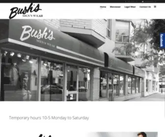 Bushs.ca(Bushs Mens Ware) Screenshot