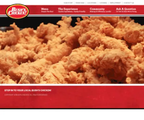 Bushschicken.com(Bush's Chicken) Screenshot