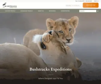 Bushtracks.com(Luxury African Safaris & Wildlife Tours) Screenshot