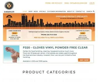 Busiclean.com(Disposable Product Specialists) Screenshot