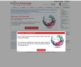 Business-Advantage.com(Business to Business Market Research) Screenshot