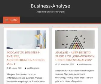 Business-Analyst-Blog.de(Alles rund um Anforderungen) Screenshot