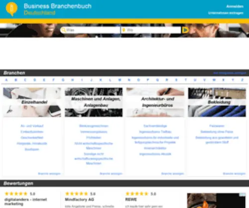 Business-Branchenbuch.de(Branchenbuch, Marktplatz, Firmendaten) Screenshot