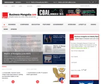 Business-Mongolia.com(Business Mongolia) Screenshot