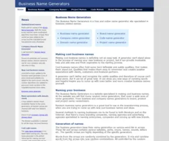 Business-Name-Generators.com(Business Name Generators) Screenshot