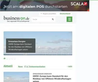 Business-ON.de(Wirtschaft Deutschland Business Marketing Unternehmen) Screenshot