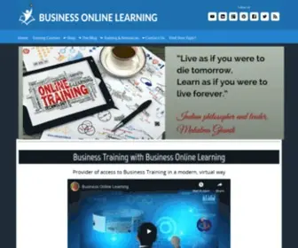 Business-Online-Learning.com(Business Training with Online Learning) Screenshot