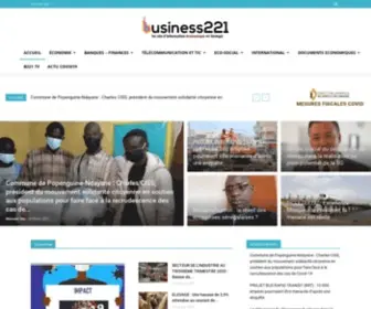 Business221.com(Premier site économique du sénégal) Screenshot