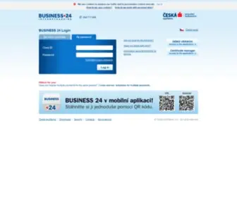 Business24.cz(BUSINESS 24 Internetbanking) Screenshot