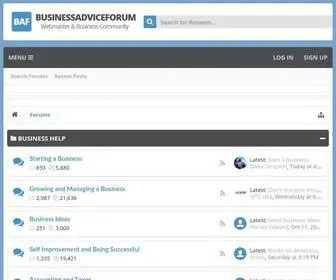 Businessadviceforum.com(Business Advice Forum) Screenshot