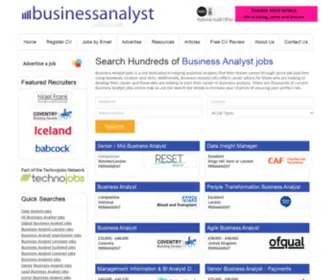 Businessanalystjobs.co.uk(Business Analyst Jobs) Screenshot