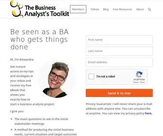 Businessanalyststoolkit.com(The Business Analyst's Toolkit) Screenshot