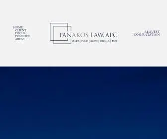 Businessattorneysandiego.com(Panakos Law) Screenshot