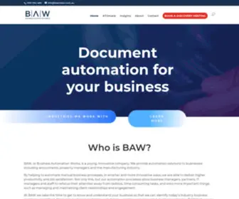 Businessautomationworks.com.au(BAW Business Automation Works) Screenshot