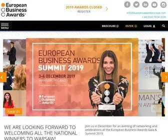 Businessawardseurope.com( The European Business Awards) Screenshot