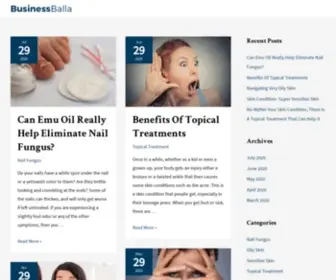 Businessballa.com(Preventing and Getting Rid of Various Forms of Acne) Screenshot