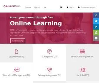 Businessballs.com(Leadership and Management Training) Screenshot