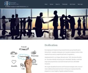 Businessbenefitsinc.com(Developing comprehensive group benefit plans to protect employees) Screenshot