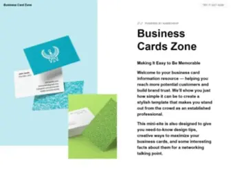 Businesscardszone.com(Business Cards Zone) Screenshot