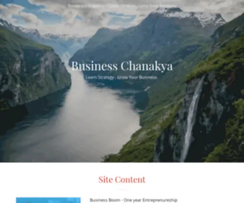 Businesschanakya.com(Businesschanakya) Screenshot