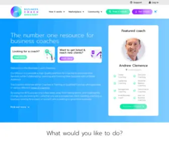 Businesscoachdirectory.com(The Business Coach Directory) Screenshot