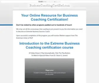 Businesscoachingcertified.com(Business Coaching Certified) Screenshot