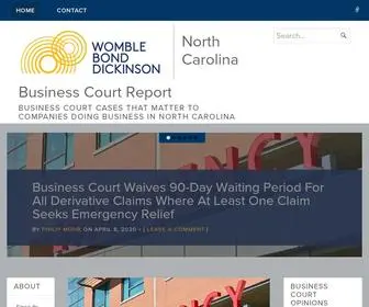 Businesscourtnc.com(Business Court Cases that Matter to Companies Doing Business in North Carolina) Screenshot