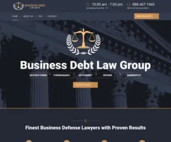 Businessdebtlawgroup.com(Merchant Cash Advance Business Debt Law Group) Screenshot