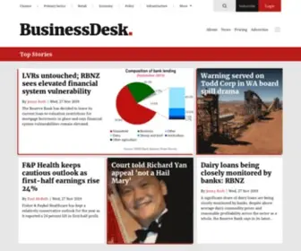 Businessdesk.co.nz(Follow the money) Screenshot