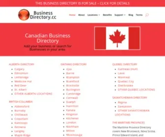 Businessdirectory.cc(Canadian Business Directory Services) Screenshot