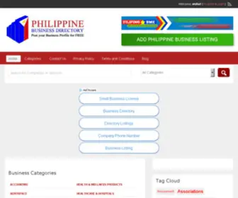 Businessdirectoryphilippines.com(Philippine Business Directory) Screenshot
