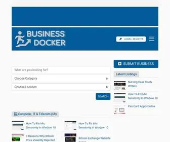 Businessdocker.com(Improve Online Presence of Your Business by Listing Company) Screenshot