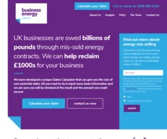 Businessenergyclaims.co.uk(Business Energy Claims) Screenshot