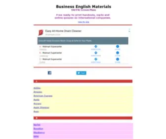 Businessenglishmaterials.com(Business English Materials) Screenshot