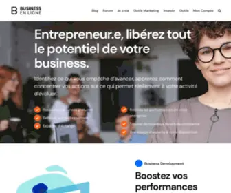 Businessenligne.com(Entrepreneur.e.s, libérez tout le potentiel de votre business) Screenshot