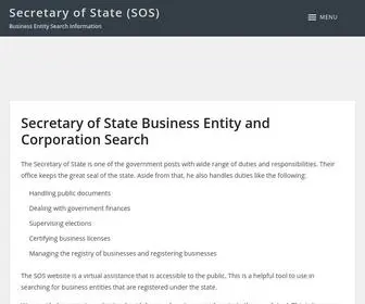 Businessentitysearch.net(SECRETARY OF STATE Business Search) Screenshot